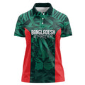 Royal Bengal Tiger Bangladesh Cricket Custom Women Polo Shirt The Red and Green Version