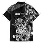 Personalised New Zealand Potae Pango Cricket Family Matching Tank Maxi Dress and Hawaiian Shirt Special Maori Hei Tiki Tribal Tattoo