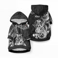 Personalised New Zealand Potae Pango Cricket Pet Hoodie Special Maori Hei Tiki Tribal Tattoo