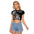 Personalised New Zealand Potae Pango Cricket Raglan Cropped T Shirt Special Maori Hei Tiki Tribal Tattoo