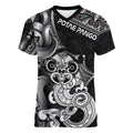Personalised New Zealand Potae Pango Cricket Women V-Neck T-Shirt Special Maori Hei Tiki Tribal Tattoo