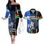 nrl-combine-bulldogs-and-panthers-couples-matching-off-the-shoulder-long-sleeve-dress-and-hawaiian-shirt