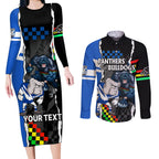 custom-nrl-combine-bulldogs-and-panthers-couples-matching-long-sleeve-bodycon-dress-and-long-sleeve-button-shirts