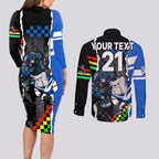 custom-nrl-combine-bulldogs-and-panthers-couples-matching-long-sleeve-bodycon-dress-and-long-sleeve-button-shirts
