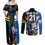 custom-nrl-combine-bulldogs-and-panthers-couples-matching-off-shoulder-maxi-dress-and-long-sleeve-button-shirts