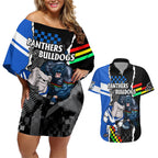 custom-nrl-combine-bulldogs-and-panthers-couples-matching-off-shoulder-short-dress-and-hawaiian-shirt