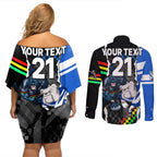 custom-nrl-combine-bulldogs-and-panthers-couples-matching-off-shoulder-short-dress-and-long-sleeve-button-shirts