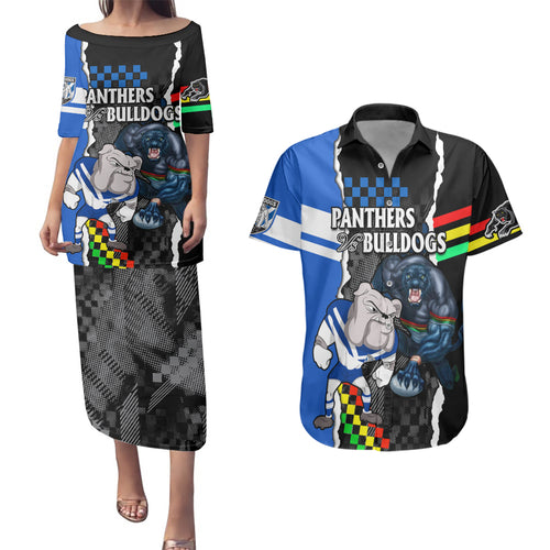 custom-nrl-combine-bulldogs-and-panthers-couples-matching-puletasi-dress-and-hawaiian-shirt