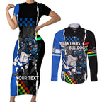 custom-nrl-combine-bulldogs-and-panthers-couples-matching-short-sleeve-bodycon-dress-and-long-sleeve-button-shirts