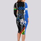 custom-nrl-combine-bulldogs-and-panthers-long-sleeve-bodycon-dress