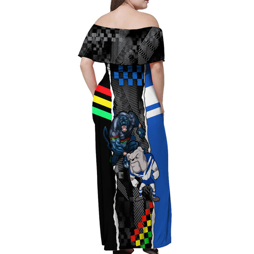 custom-nrl-combine-bulldogs-and-panthers-off-shoulder-maxi-dress