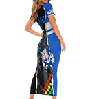 custom-nrl-combine-bulldogs-and-panthers-short-sleeve-bodycon-dress