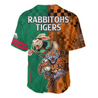 Wests Tigers and Rabbitohs Rugby Baseball Jersey Sporty Style LT9