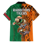Wests Tigers and Rabbitohs Rugby Hawaiian Shirt Sporty Style LT9