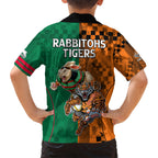 Wests Tigers and Rabbitohs Rugby Hawaiian Shirt Sporty Style LT9