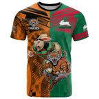 Wests Tigers and Rabbitohs Rugby T Shirt Sporty Style LT9