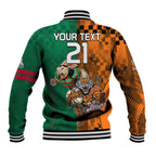 Custom Wests Tigers and Rabbitohs Rugby Baseball Jacket Sporty Style LT9