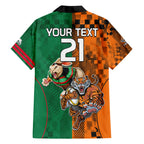 Custom Wests Tigers and Rabbitohs Rugby Hawaiian Shirt Sporty Style LT9