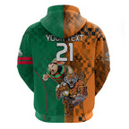 Custom Wests Tigers and Rabbitohs Rugby Hoodie Sporty Style LT9