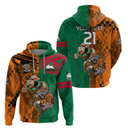 Custom Wests Tigers and Rabbitohs Rugby Hoodie Sporty Style LT9