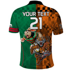 Custom Wests Tigers and Rabbitohs Rugby Polo Shirt Sporty Style LT9