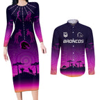 nrl-broncos-couples-matching-long-sleeve-bodycon-dress-and-long-sleeve-button-shirts-the-starry-night-indigenous-aboriginal