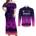 nrl-broncos-couples-matching-off-shoulder-maxi-dress-and-long-sleeve-button-shirts-the-starry-night-indigenous-aboriginal