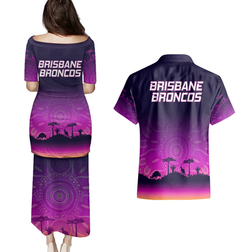 nrl-broncos-couples-matching-puletasi-dress-and-hawaiian-shirt-the-starry-night-indigenous-aboriginal