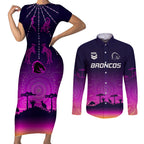 nrl-broncos-couples-matching-short-sleeve-bodycon-dress-and-long-sleeve-button-shirts-the-starry-night-indigenous-aboriginal