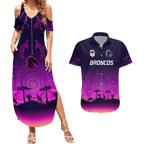 nrl-broncos-couples-matching-summer-maxi-dress-and-hawaiian-shirt-the-starry-night-indigenous-aboriginal