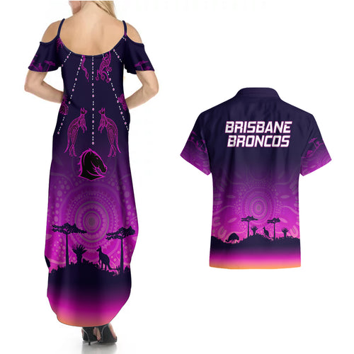 nrl-broncos-couples-matching-summer-maxi-dress-and-hawaiian-shirt-the-starry-night-indigenous-aboriginal