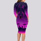 nrl-broncos-long-sleeve-bodycon-dress-the-starry-night-indigenous-aboriginal