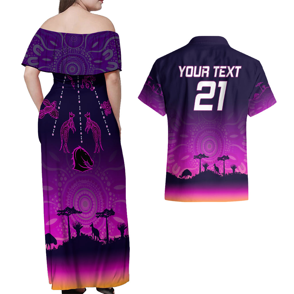 custom-nrl-broncos-couples-matching-off-shoulder-maxi-dress-and-hawaiian-shirt-the-starry-night-indigenous-aboriginal