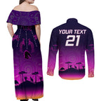 custom-nrl-broncos-couples-matching-off-shoulder-maxi-dress-and-long-sleeve-button-shirts-the-starry-night-indigenous-aboriginal