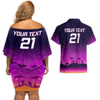 custom-nrl-broncos-couples-matching-off-shoulder-short-dress-and-hawaiian-shirt-the-starry-night-indigenous-aboriginal
