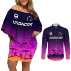 custom-nrl-broncos-couples-matching-off-shoulder-short-dress-and-long-sleeve-button-shirts-the-starry-night-indigenous-aboriginal