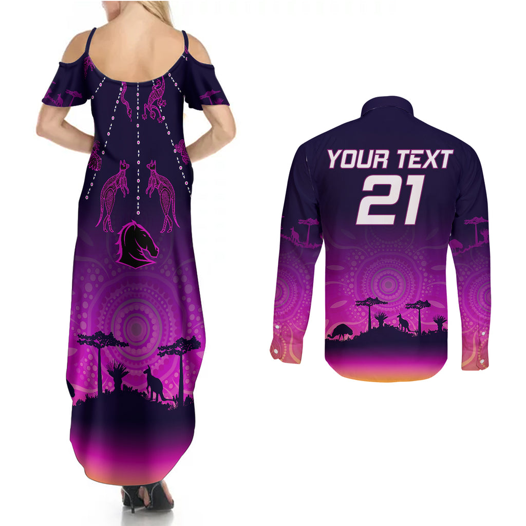 custom-nrl-broncos-couples-matching-summer-maxi-dress-and-long-sleeve-button-shirts-the-starry-night-indigenous-aboriginal