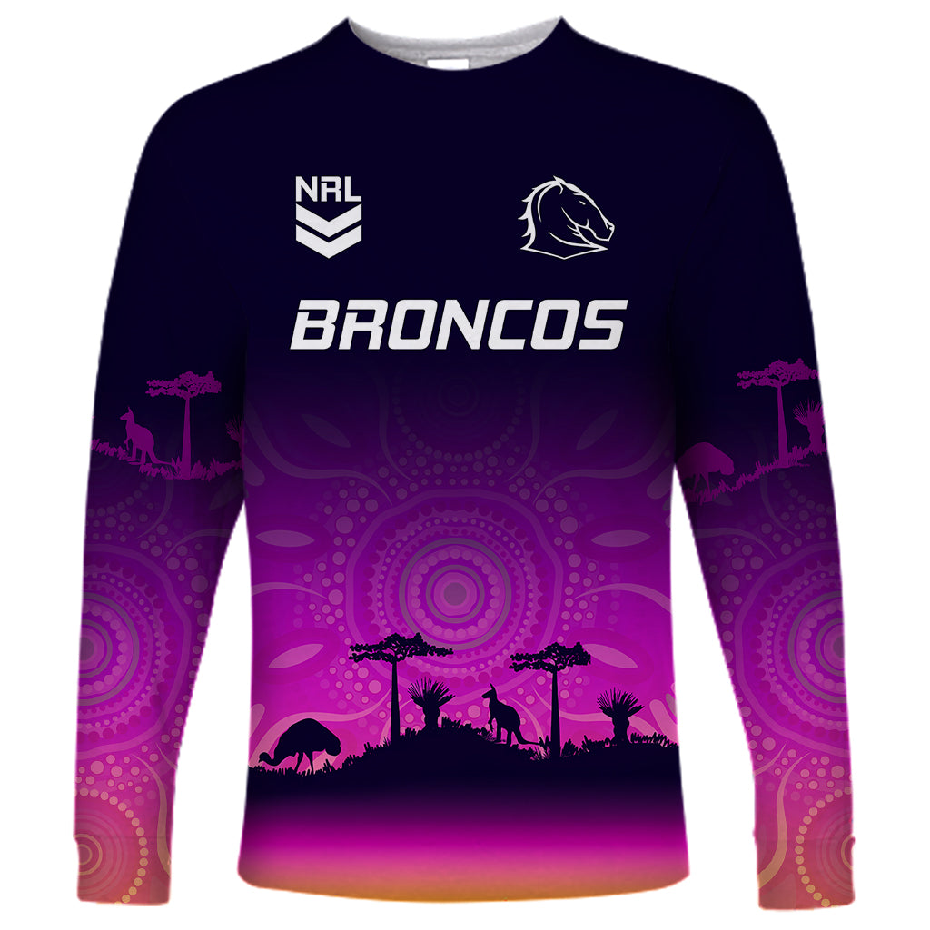 custom-nrl-broncos-long-sleeve-shirt-the-starry-night-indigenous-aboriginal