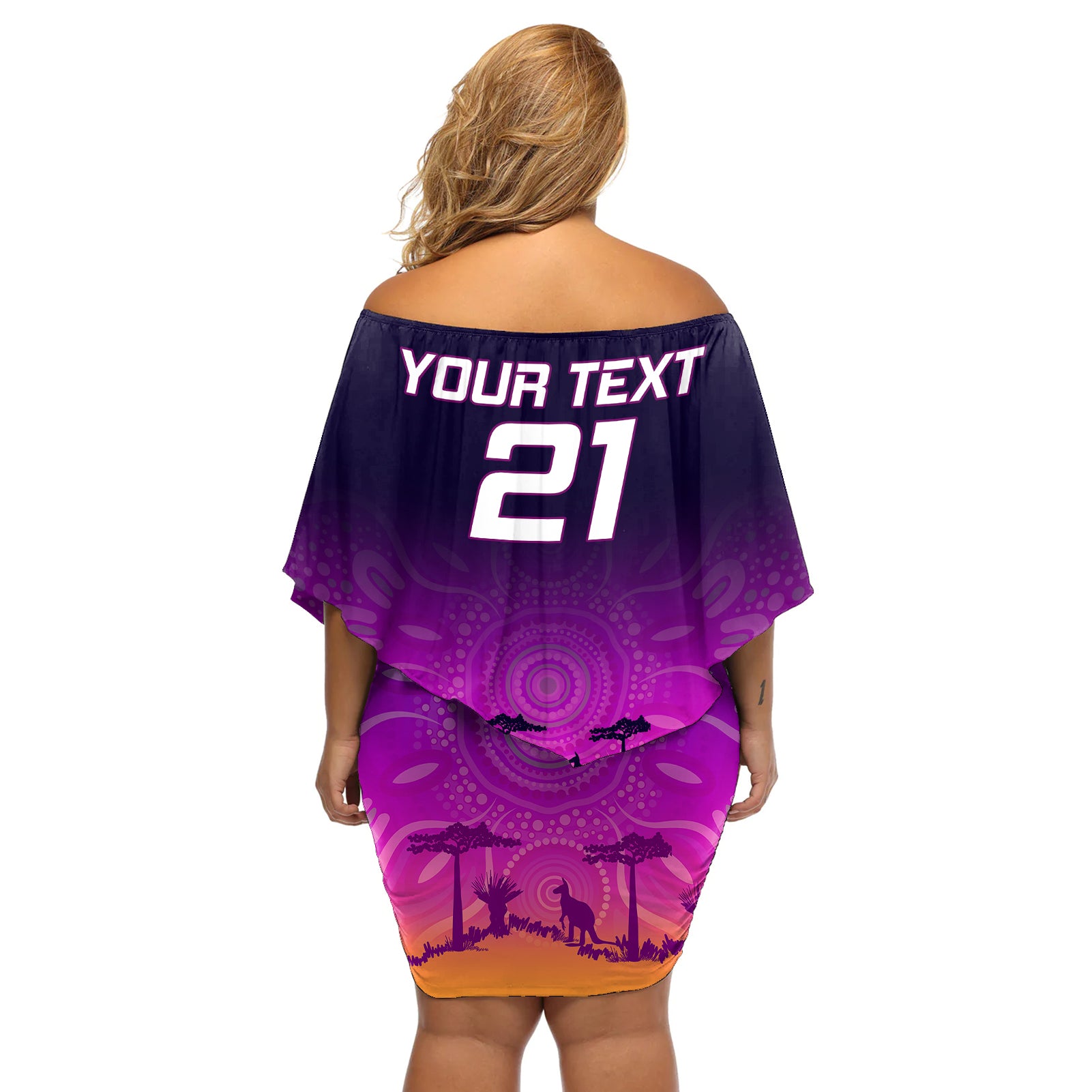 custom-nrl-broncos-off-shoulder-short-dress-the-starry-night-indigenous-aboriginal