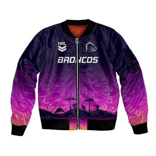 custom-nrl-broncos-sleeve-zip-bomber-jacket-the-starry-night-indigenous-aboriginal