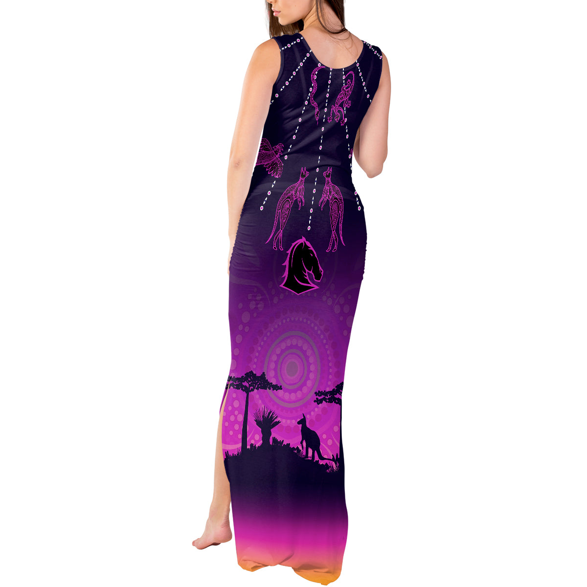 custom-nrl-broncos-tank-maxi-dress-the-starry-night-indigenous-aboriginal