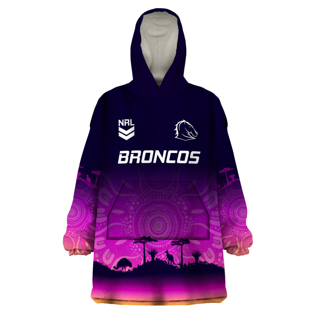 custom-nrl-broncos-wearable-blanket-hoodie-the-starry-night-indigenous-aboriginal