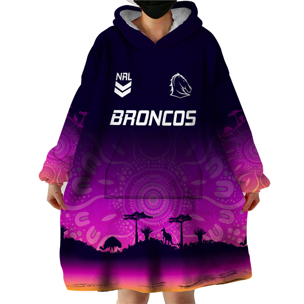 custom-nrl-broncos-wearable-blanket-hoodie-the-starry-night-indigenous-aboriginal