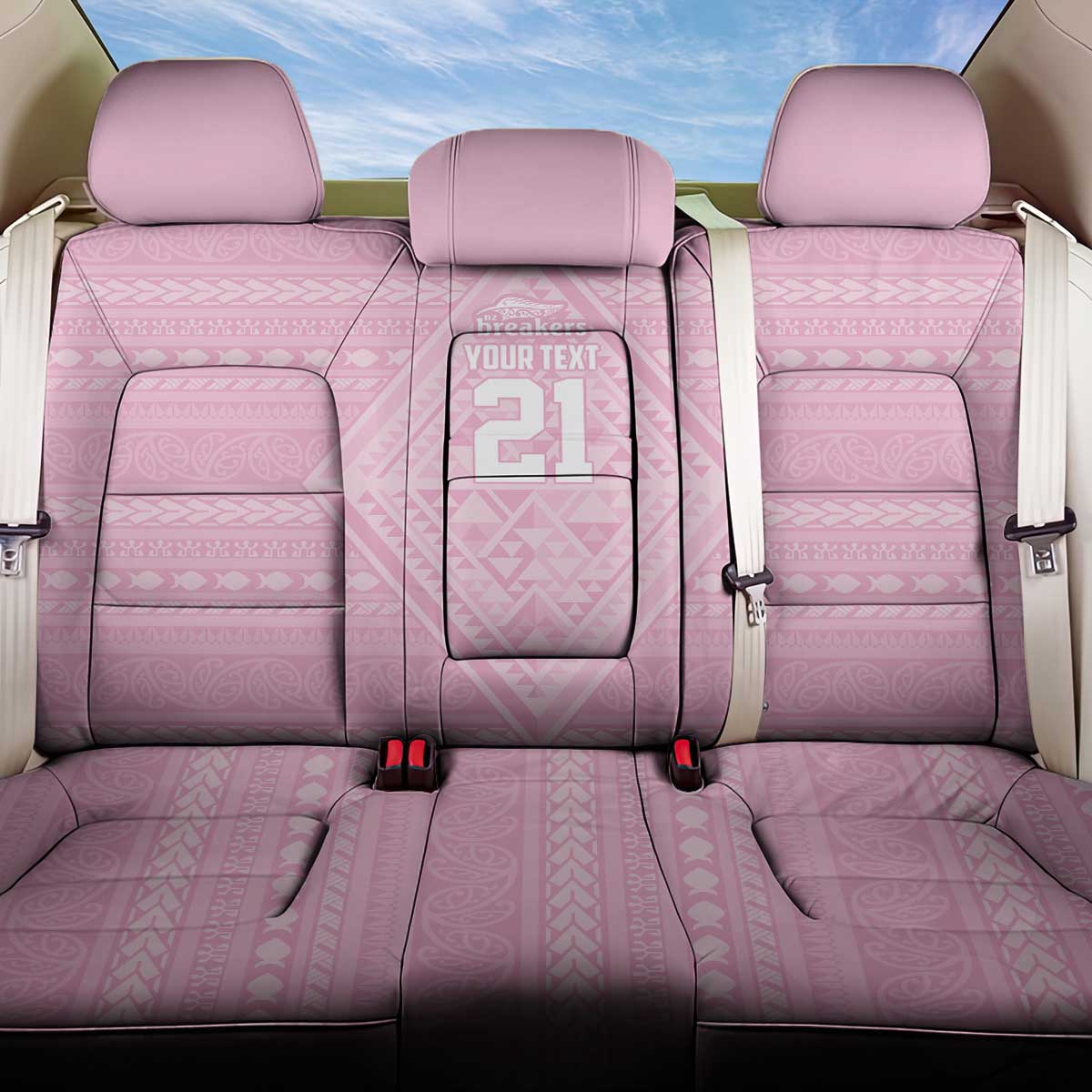Custom New Zealand Basketball Indigenous Back Car Seat Cover - Aussie Hoodie