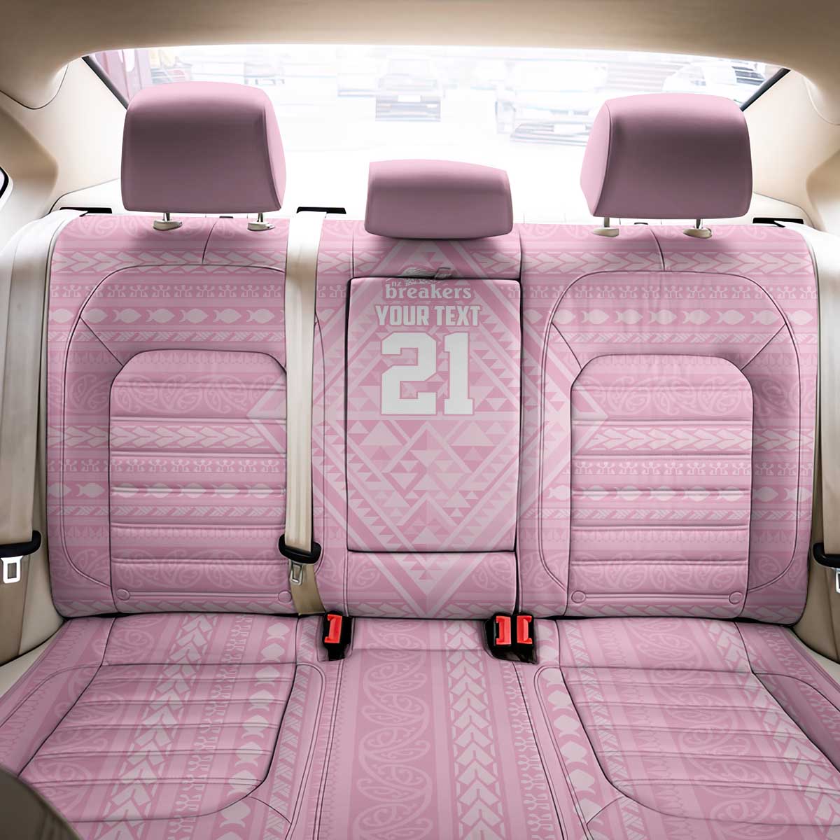 Custom New Zealand Basketball Indigenous Back Car Seat Cover - Aussie Hoodie