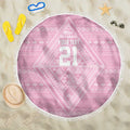 Custom New Zealand Basketball Indigenous Beach Blanket - Aussie Hoodie