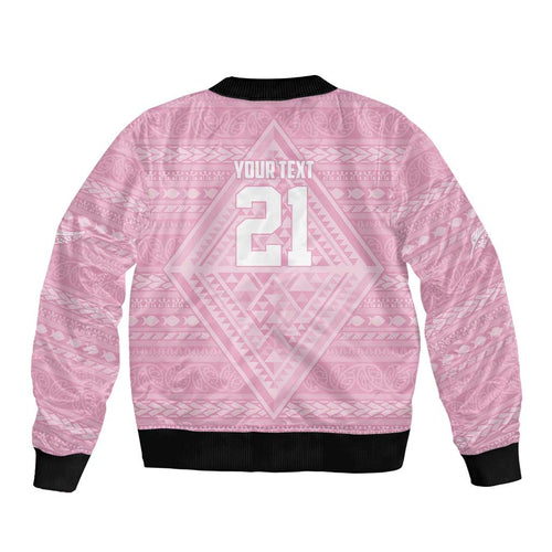 Custom New Zealand Basketball Indigenous Bomber Jacket - Aussie Hoodie