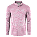 Custom New Zealand Basketball Indigenous Button Sweatshirt - Aussie Hoodie