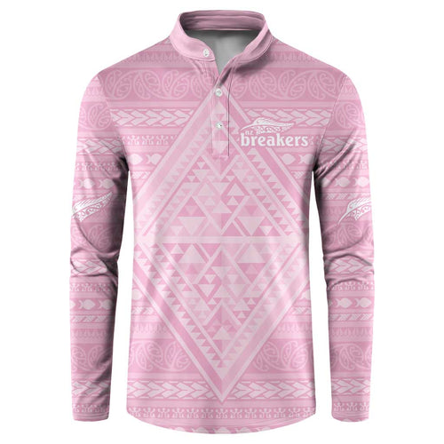 Custom New Zealand Basketball Indigenous Button Sweatshirt - Aussie Hoodie