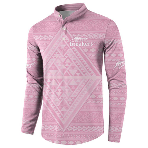 Custom New Zealand Basketball Indigenous Button Sweatshirt - Aussie Hoodie